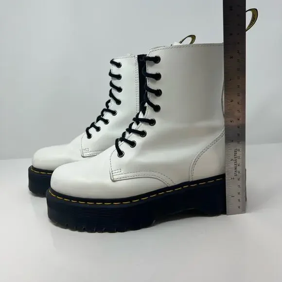 Dr Martens Women's Boots Size 9 Jadon AW004 Polished Smooth Leather - Picture 5 of 14